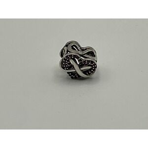 Pandora Infinity Love Knot Charm Pink CZ Sterling Silver S925 ALE